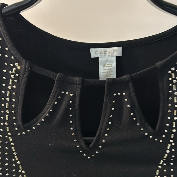 Cache Beaded Sleeveless Sweater - Picture 3 of 7